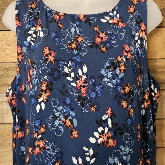 C & E women's floral sleeveless boho style dress size medium - Picture 4 of 11